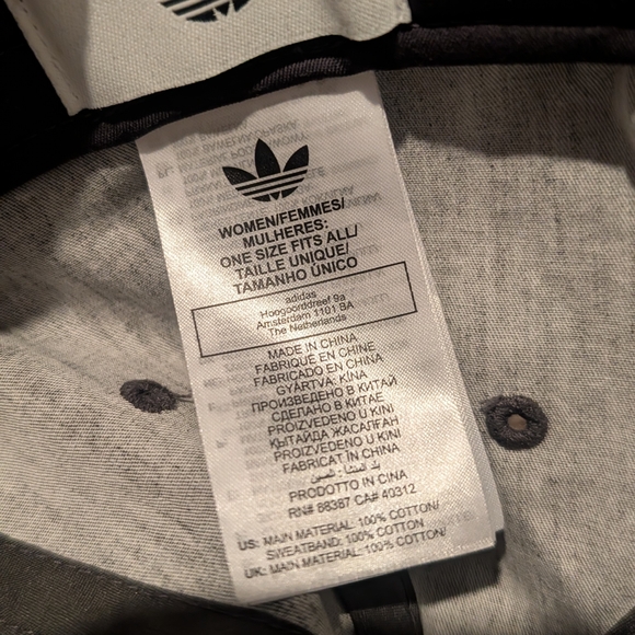 Adidas Baseball Cap Washed Grey Color - Picture 2 of 3